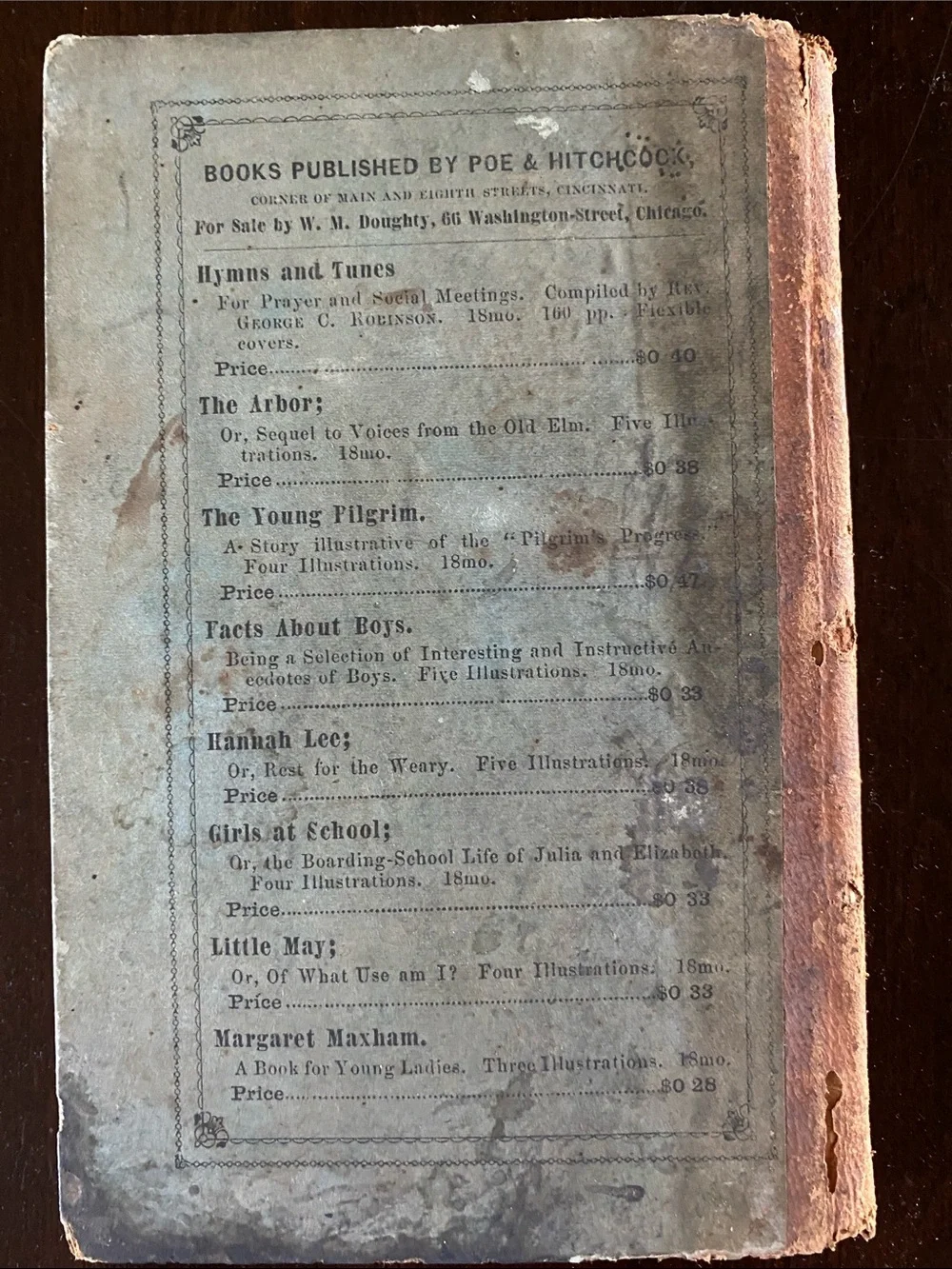 Vintage-Style Kids Lesson Book - Blue Cover